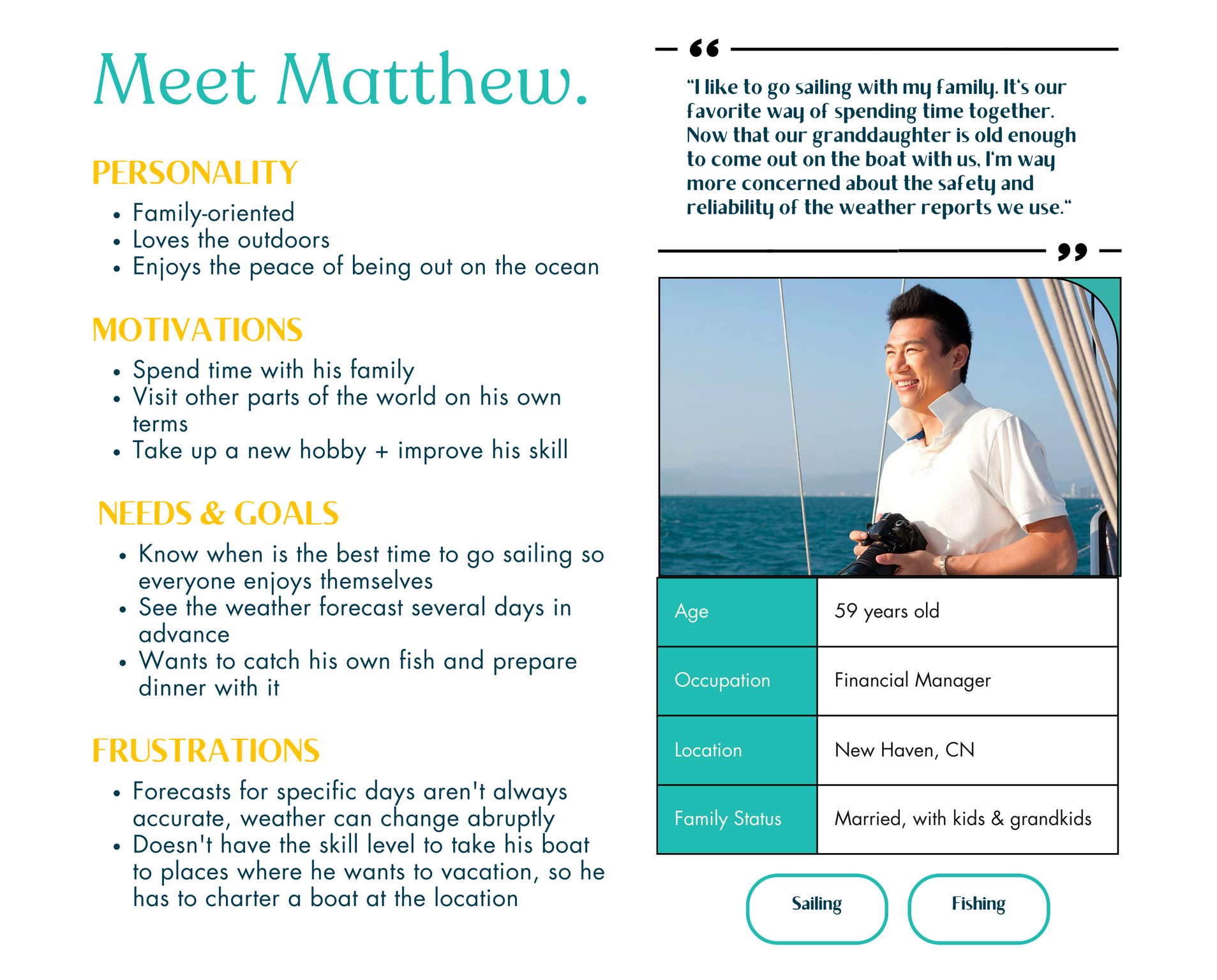 User Persona: Matthew.